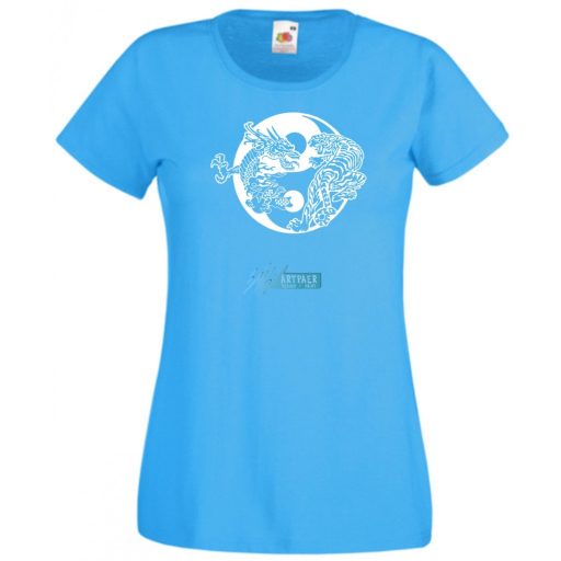 Yin Yang - Tigris vs. Sárkány női rövid ujjú póló