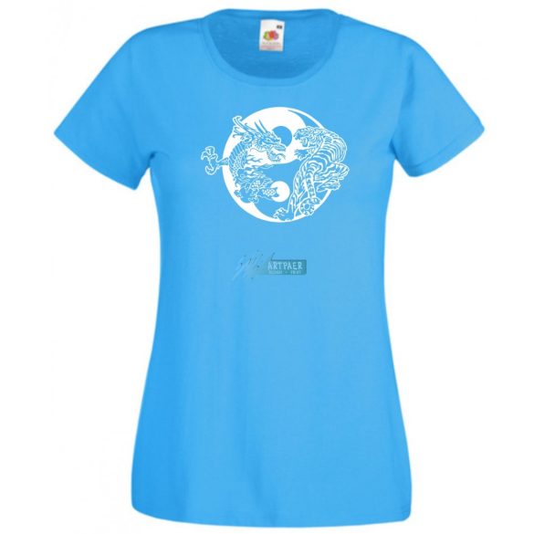 Yin Yang - Tigris vs. Sárkány női rövid ujjú póló