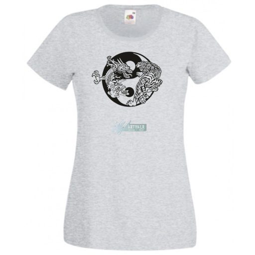 Yin Yang - Tigris vs. Sárkány női rövid ujjú póló