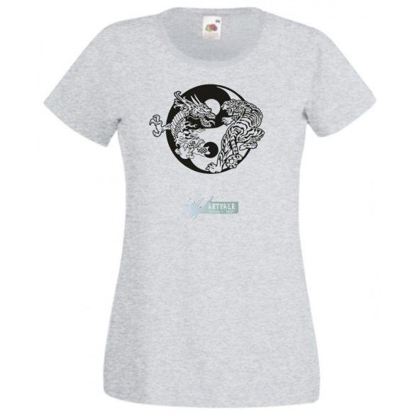 Yin Yang - Tigris vs. Sárkány női rövid ujjú póló