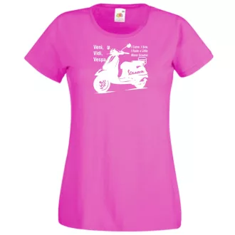 Motor fan Vespa női rövid ujjú póló