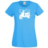 Motor fan Vespa női rövid ujjú póló