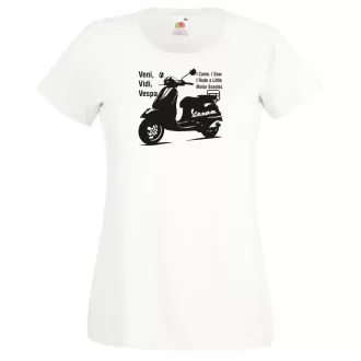 Motor fan Vespa női rövid ujjú póló