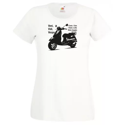 Motor fan Vespa női rövid ujjú póló