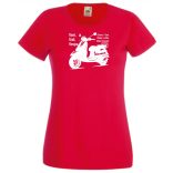 Motor fan Vespa női rövid ujjú póló