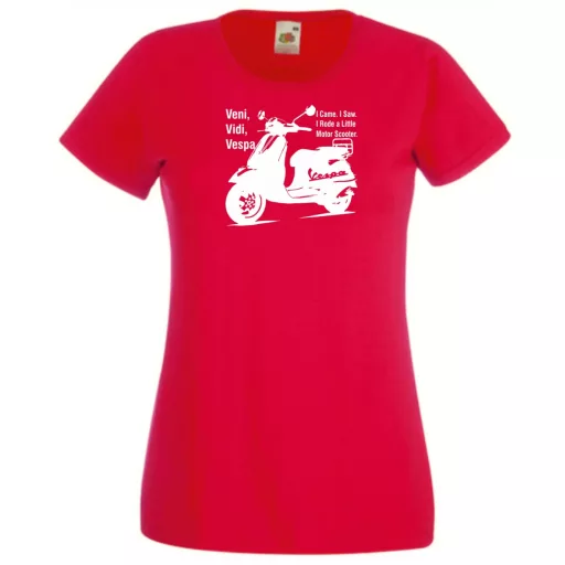 Motor fan Vespa női rövid ujjú póló