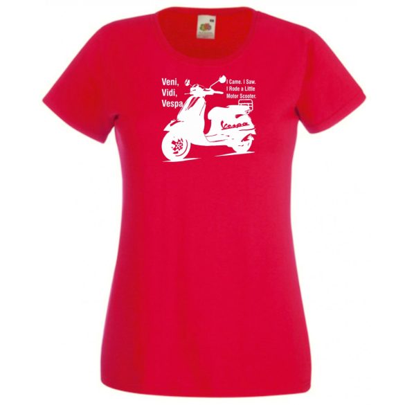 Motor fan Vespa női rövid ujjú póló