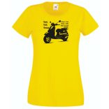 Motor fan Vespa női rövid ujjú póló