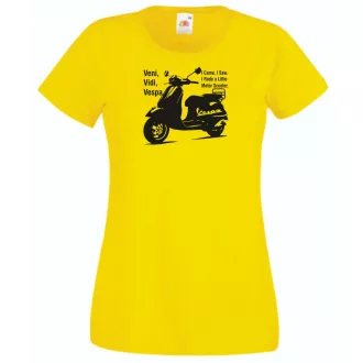 Motor fan Vespa női rövid ujjú póló