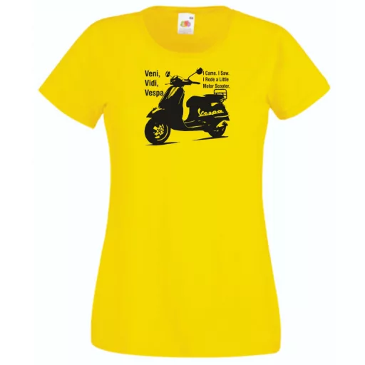 Motor fan Vespa női rövid ujjú póló