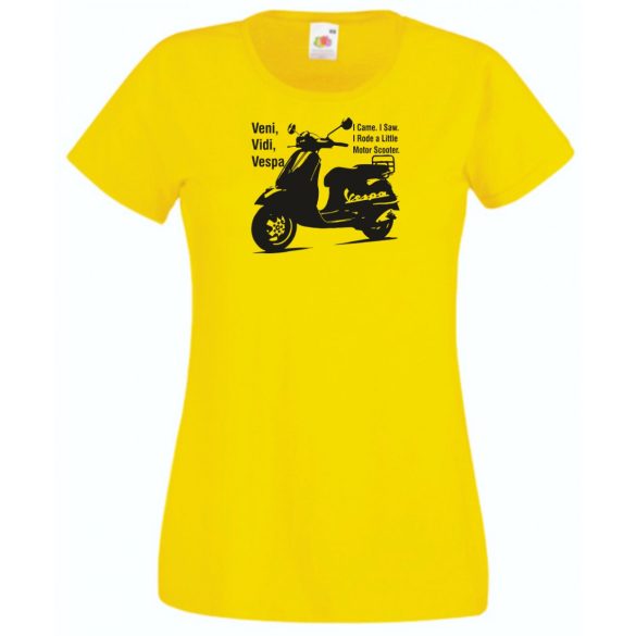 Motor fan Vespa női rövid ujjú póló