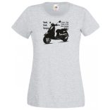Motor fan Vespa női rövid ujjú póló