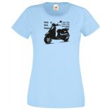 Motor fan Vespa női rövid ujjú póló