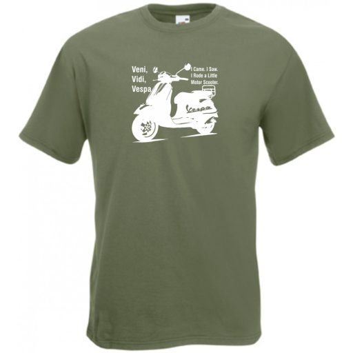 Motor fan Vespa férfi rövid ujjú póló