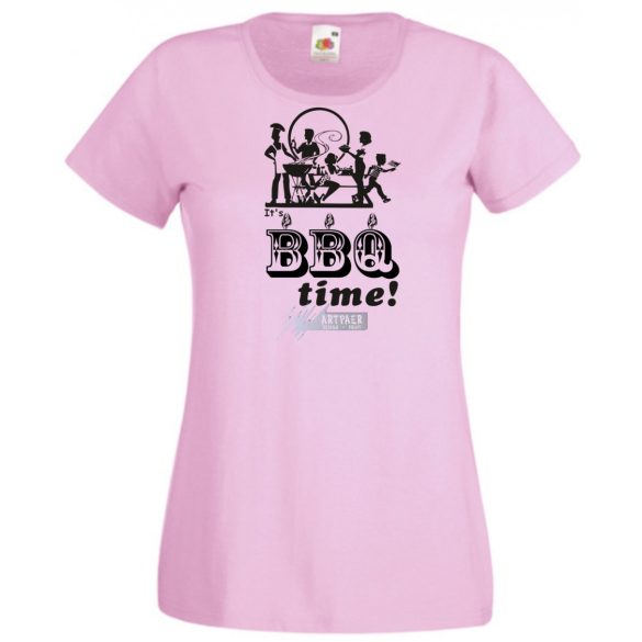 BBQ Time grillparty női rövid ujjú póló