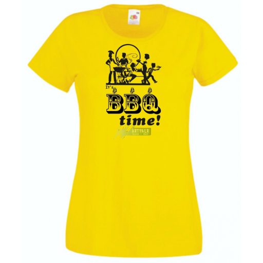 BBQ Time grillparty női rövid ujjú póló