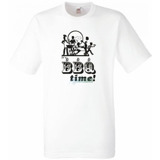 BBQ Time grillparty férfi rövid ujjú póló