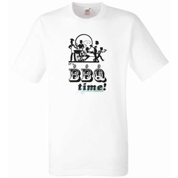 BBQ Time grillparty férfi rövid ujjú póló