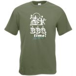 BBQ Time grillparty férfi rövid ujjú póló