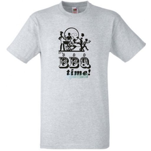 BBQ Time grillparty férfi rövid ujjú póló
