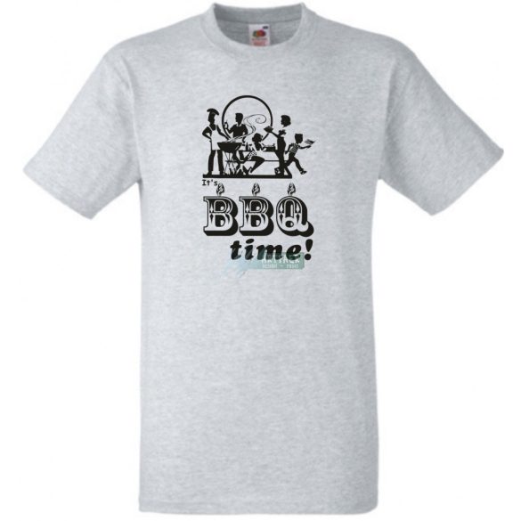 BBQ Time grillparty férfi rövid ujjú póló