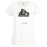 Triatlon – Úszás, kerékpározás, futás női rövid ujjú póló