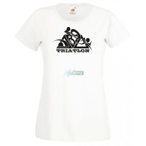 Triatlon – Úszás, kerékpározás, futás női rövid ujjú póló