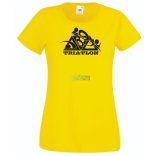 Triatlon – Úszás, kerékpározás, futás női rövid ujjú póló