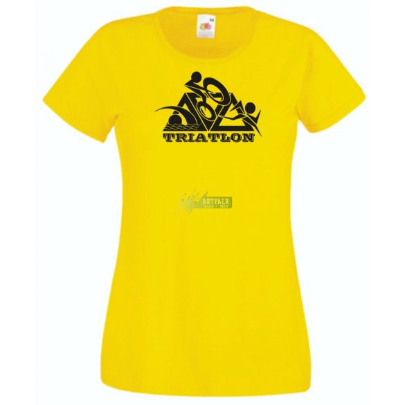 Triatlon – Úszás, kerékpározás, futás női rövid ujjú póló