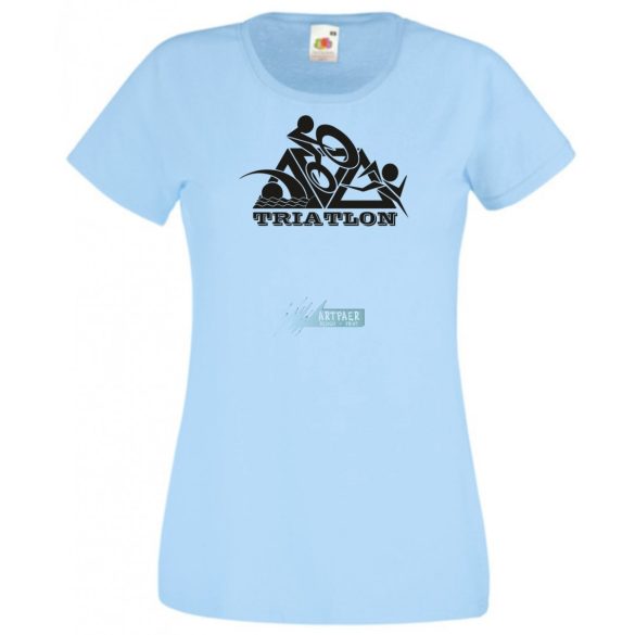 Triatlon – Úszás, kerékpározás, futás női rövid ujjú póló