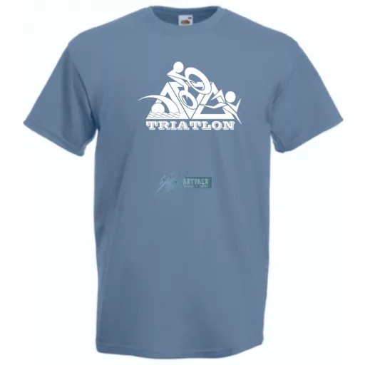 Triatlon – Úszás, kerékpározás, futás férfi rövid ujjú póló