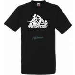 Triatlon – Úszás, kerékpározás, futás férfi rövid ujjú póló