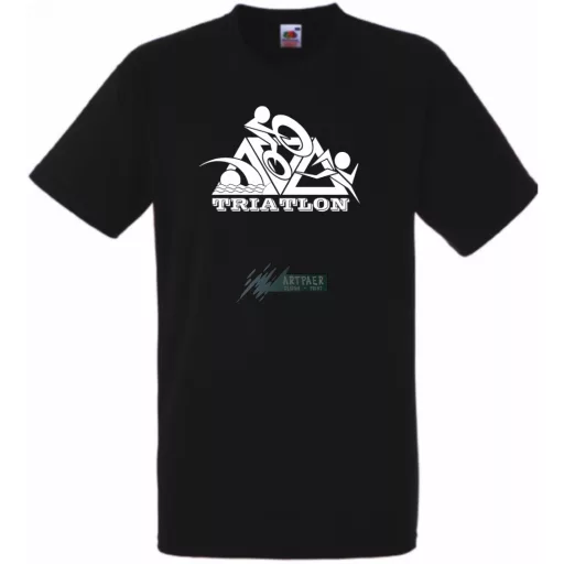 Triatlon – Úszás, kerékpározás, futás férfi rövid ujjú póló