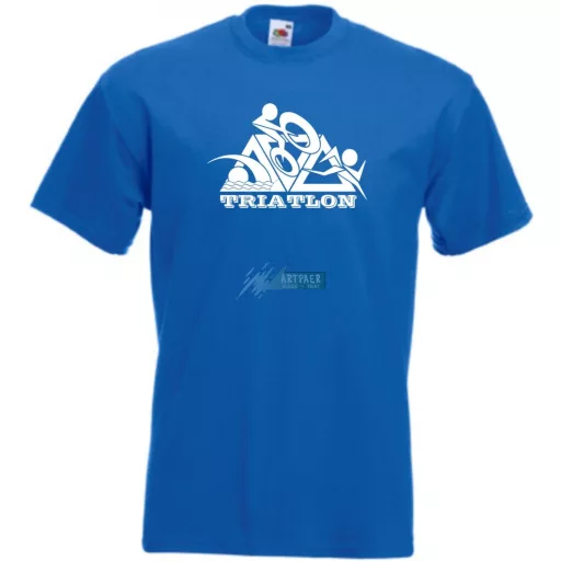 Triatlon – Úszás, kerékpározás, futás férfi rövid ujjú póló