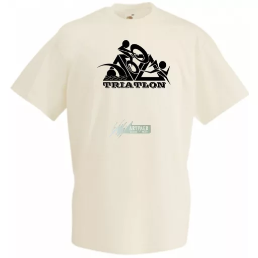 Triatlon – Úszás, kerékpározás, futás férfi rövid ujjú póló