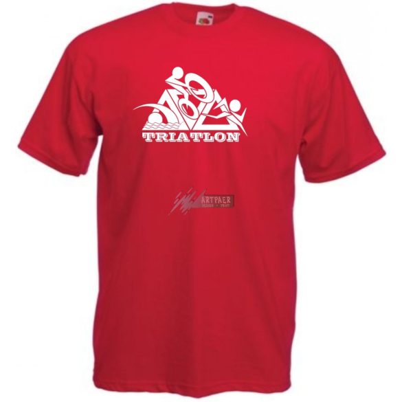 Triatlon – Úszás, kerékpározás, futás férfi rövid ujjú póló