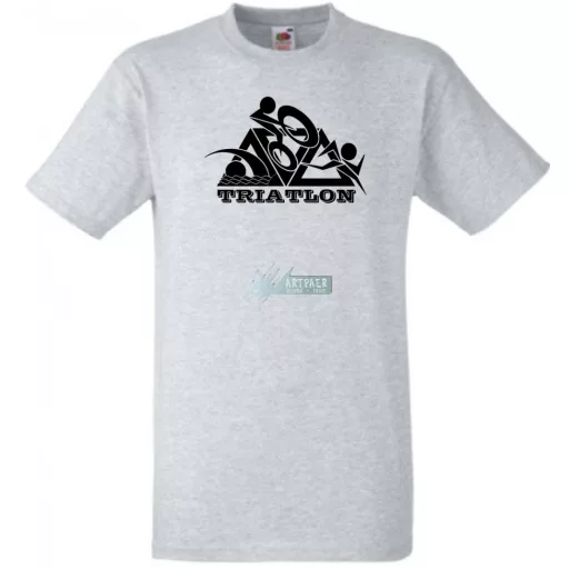 Triatlon – Úszás, kerékpározás, futás férfi rövid ujjú póló