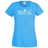 Triatlon - Úszás, kerékpározás, futás női rövid ujjú póló