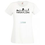 Triatlon - Úszás, kerékpározás, futás női rövid ujjú póló