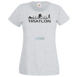 Triatlon - Úszás, kerékpározás, futás női rövid ujjú póló