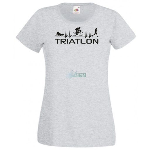 Triatlon - Úszás, kerékpározás, futás női rövid ujjú póló
