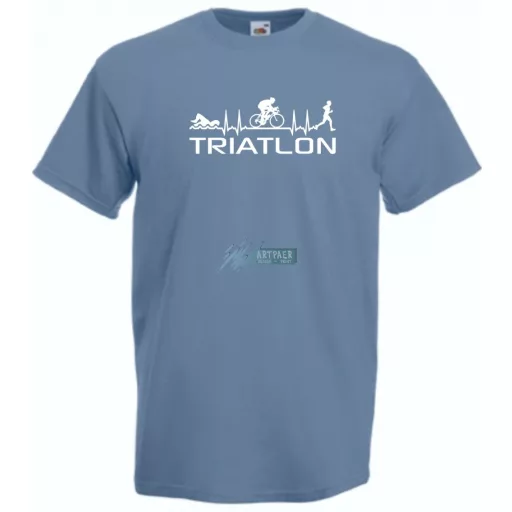 Triatlon - Úszás, kerékpározás, futás férfi rövid ujjú póló