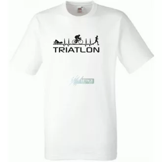   Triatlon - Úszás, kerékpározás, futás férfi rövid ujjú póló