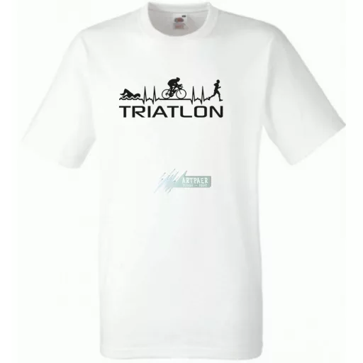 Triatlon - Úszás, kerékpározás, futás férfi rövid ujjú póló