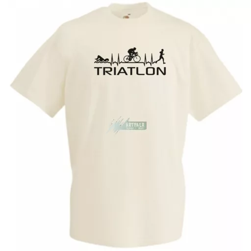 Triatlon - Úszás, kerékpározás, futás férfi rövid ujjú póló
