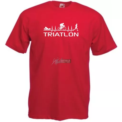 Triatlon - Úszás, kerékpározás, futás férfi rövid ujjú póló