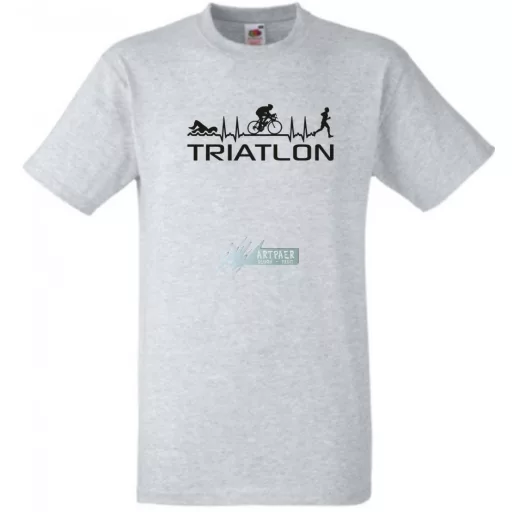 Triatlon - Úszás, kerékpározás, futás férfi rövid ujjú póló