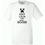 Keep Calm Minecraft Creeper gyerek rövid ujjú póló
