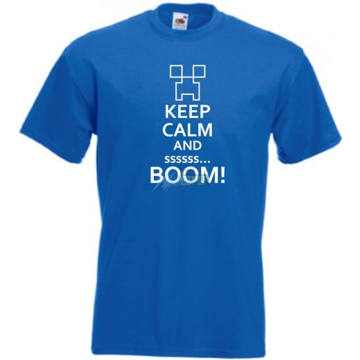 Keep Calm Minecraft Creeper gyerek rövid ujjú póló