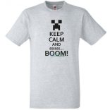 Keep Calm Minecraft Creeper gyerek rövid ujjú póló